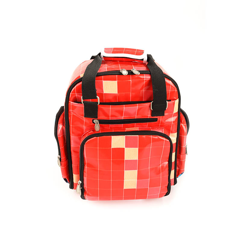 Environment-friendly adhesive, canvas bright surface material, beautiful color full printing shoulder backpack  HHL-Bk1977